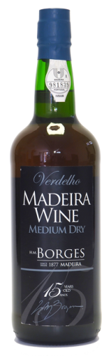 Madeira wine, Medium Dry, Extra reserve, Borges, 15 let, polosuché, 750 ml
