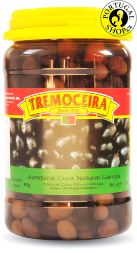 Olivy černé s peckou, Tremoceira, 800 g